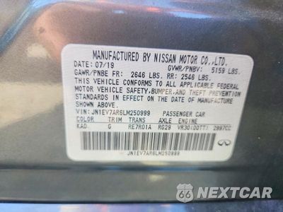 Zdjęcie 12 z 12 samochodu: 2020 INFINITI Q50 3.0T SPORT VIN:JN1EV7AR6LM250999 - miniatura
