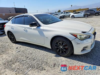 Czwarte zdjęcie samochodu z boku: 2017 INFINITI Q50 3.0T PREMIUM VIN:JN1EV7AP0HM737573 - miniatura