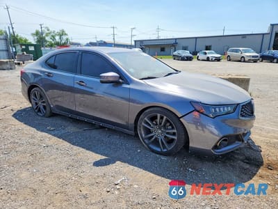 Czwarte zdjęcie samochodu z boku: 2019 ACURA TLX TECHNOLOGY VIN:19UUB2F68KA000216 - miniatura