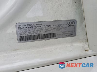 Zdjęcie 12 z 12 samochodu: 2010 AUDI A4 PRESTIGE VIN:WAUKFAFL4AN013530 - miniatura
