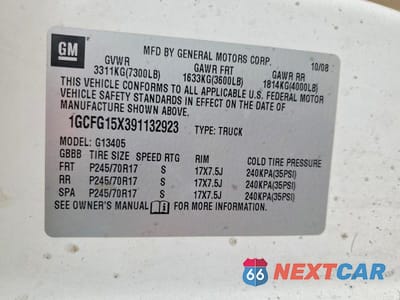 Zdjęcie 13 z 13 samochodu: 2009 CHEVROLET EXPRESS G1500 VIN:1GCFG15X391132923 - miniatura