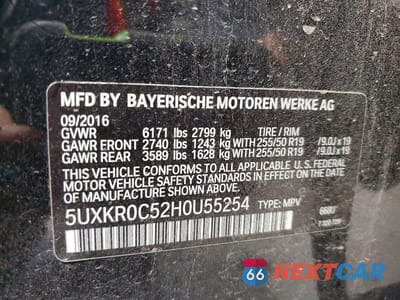 Zdjęcie 13 z 13 samochodu: 2017 BMW X5 XDRIVE35I VIN:5UXKR0C52H0U55254 - miniatura
