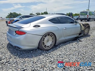 Trzecie zdjęcie samochodu z tyłu: 2020 BENTLEY CONTINENTAL GT VIN:SCBCG2ZG3LC076029 - miniatura