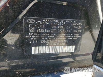 Zdjęcie 12 z 12 samochodu: 2014 HYUNDAI SONATA HYBRID VIN:KMHEC4A4XEA109195 - miniatura