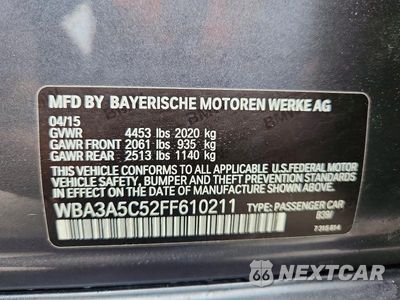 Zdjęcie 13 z 13 samochodu: 2015 BMW 328 I VIN:WBA3A5C52FF610211 - miniatura