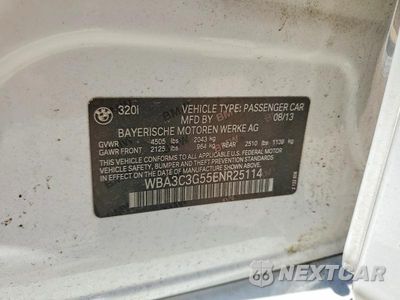 Zdjęcie 12 z 12 samochodu: 2014 BMW 320 I XDRIVE VIN:WBA3C3G55ENR25114 - miniatura