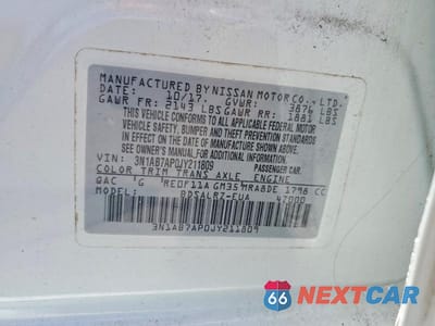 Zdjęcie 12 z 12 samochodu: 2018 NISSAN SENTRA SR VIN:3N1AB7AP0JY211809 - miniatura