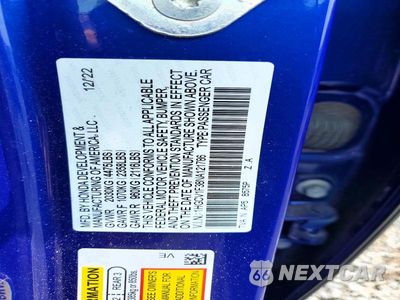Zdjęcie 12 z 12 samochodu: 2022 HONDA ACCORD SPORT VIN:1HGCV1F38NA121786 - miniatura