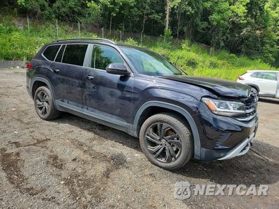Czwarte zdjęcie samochodu z boku: 2022 VOLKSWAGEN ATLAS SE VIN:1V2HP2CAXNC510066 - miniatura
