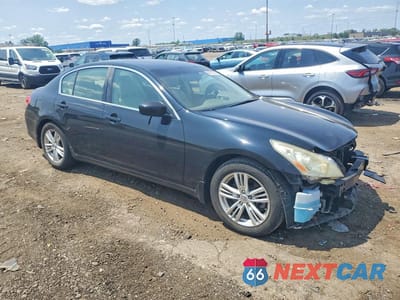 Czwarte zdjęcie samochodu z boku: 2011 INFINITI G25 SEDAN BASE VIN:JN1DV6AP3BM830777 - miniatura