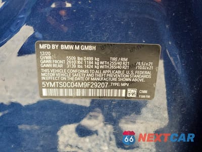 Zdjęcie 14 z 14 samochodu: 2021 BMW X3 M COMPETITION VIN:5YMTS0C04M9F29207 - miniatura