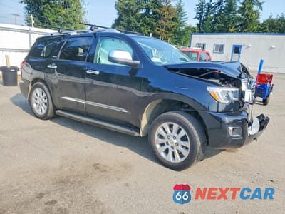 Czwarte zdjęcie samochodu z boku: 2019 TOYOTA SEQUOIA PLATINUM VIN:5TDDY5G18KS171505 - miniatura