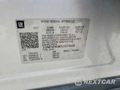 Zdjęcie 13 z 13 samochodu: 2018 CHEVROLET TRAVERSE LS VIN:1GNEVFKW7JJ173528 - miniatura