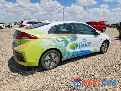Trzecie zdjęcie samochodu z tyłu: 2019 HYUNDAI IONIQ BLUE VIN:KMHC65LC0KU136747 - miniatura