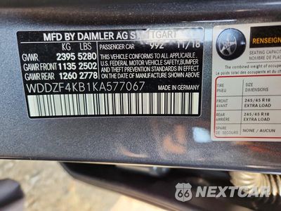 Zdjęcie 12 z 12 samochodu: 2019 MERCEDES-BENZ E 300 4MATIC VIN:WDDZF4KB1KA577067 - miniatura