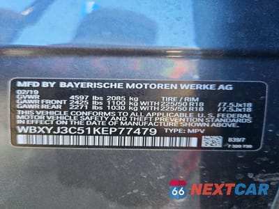 Zdjęcie 13 z 13 samochodu: 2019 BMW X2 SDRIVE28I VIN:WBXYJ3C51KEP77479 - miniatura