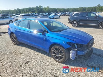 Czwarte zdjęcie samochodu z boku: 2018 FORD FUSION SE VIN:3FA6P0HD0JR179032 - miniatura