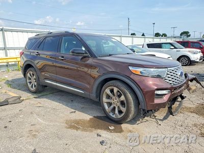 Czwarte zdjęcie samochodu z boku: 2025 FORD EXPLORER PLATINUM VIN:1FM5K8HC7LGC49853 - miniatura