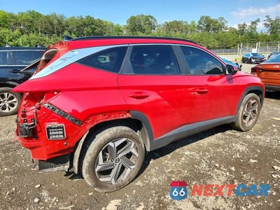 Trzecie zdjęcie samochodu z tyłu: 2023 HYUNDAI TUCSON SEL VIN:5NMJFCAE0PH255773 - miniatura