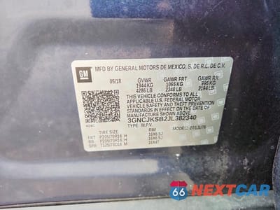 Zdjęcie 13 z 13 samochodu: 2018 CHEVROLET TRAX LS VIN:3GNCJKSB2JL382340 - miniatura