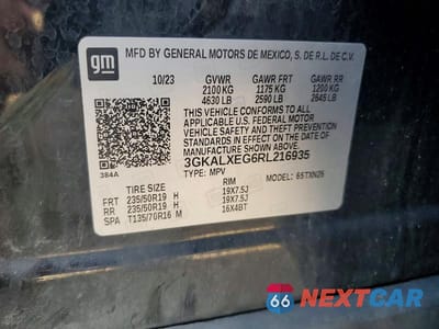 Zdjęcie 14 z 14 samochodu: 2024 GMC TERRAIN DENALI VIN:3GKALXEG6RL216935 - miniatura