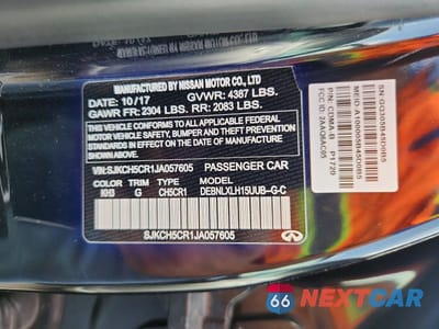 Zdjęcie 13 z 13 samochodu: 2018 INFINITI QX30 LUXURY VIN:SJKCH5CR1JA057605 - miniatura
