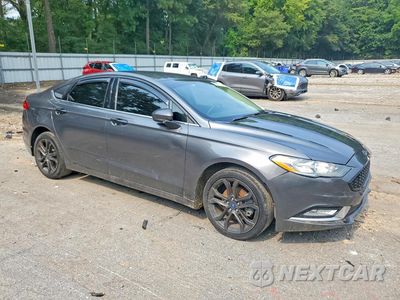Czwarte zdjęcie samochodu z boku: 2018 FORD FUSION SE VIN:3FA6P0HD3JR283319 - miniatura