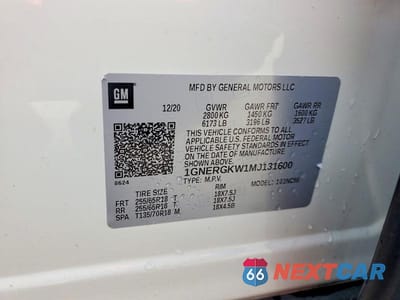 Zdjęcie 13 z 13 samochodu: 2021 CHEVROLET TRAVERSE LT VIN:1GNERGKW1MJ131600 - miniatura