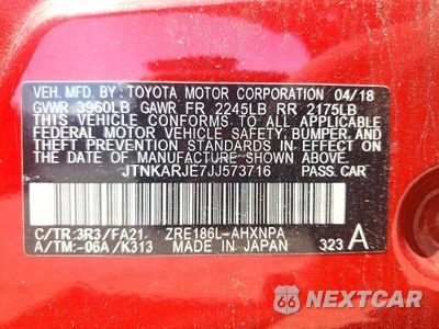 Zdjęcie 13 z 13 samochodu: 2018 TOYOTA COROLLA IM BASE VIN:JTNKARJE7JJ573716 - miniatura
