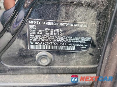 Zdjęcie 12 z 12 samochodu: 2014 BMW 528 XI VIN:WBA5A7C5XED219547 - miniatura