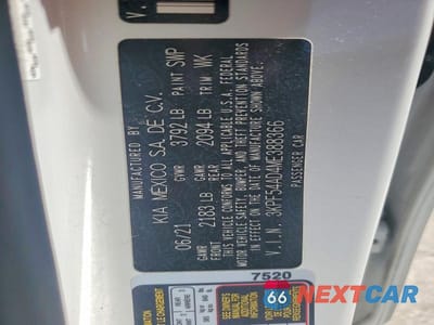 Zdjęcie 12 z 12 samochodu: 2021 KIA FORTE EX VIN:3KPF54AD4ME388366 - miniatura