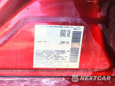 Zdjęcie 12 z 12 samochodu: 2015 NISSAN ALTIMA 2.5 S VIN:1N4AL3AP3FC494540 - miniatura