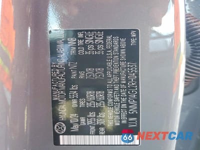 Zdjęcie 13 z 13 samochodu: 2024 HYUNDAI SANTA FE SE VIN:5NMP14GL2RH045537 - miniatura