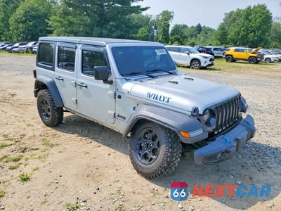 Czwarte zdjęcie samochodu z boku: 2023 JEEP WRANGLER 4XE VIN:1C4JJXN64PW652358 - miniatura
