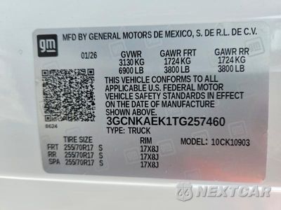 Zdjęcie 12 z 12 samochodu: 2026 CHEVROLET SILVERADO K1500 VIN:3GCNKAEK1TG257460 - miniatura