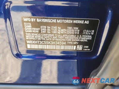 Zdjęcie 14 z 14 samochodu: 2019 BMW X1 XDRIVE28I VIN:WBXHT3C55K3H34594 - miniatura