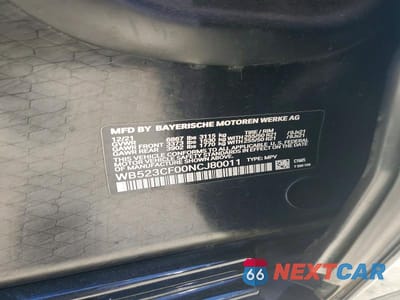 Zdjęcie 13 z 13 samochodu: 2022 BMW IX XDRIVE50 VIN:WB523CF00NCJ80011 - miniatura