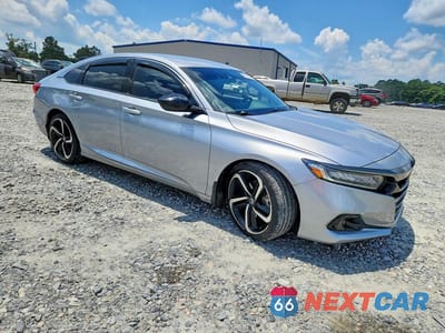 Czwarte zdjęcie samochodu z boku: 2021 HONDA ACCORD SPORT VIN:1HGCV1F34MA107883 - miniatura