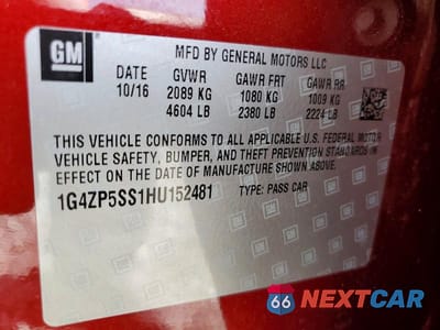 Zdjęcie 12 z 12 samochodu: 2017 BUICK LACROSSE ESSENCE VIN:1G4ZP5SS1HU152481 - miniatura