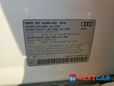Zdjęcie 13 z 13 samochodu: 2016 AUDI Q3 PREMIUM PLUS VIN:WA1EFCFS0GR020148 - miniatura