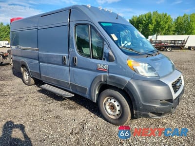 Czwarte zdjęcie samochodu z boku: 2019 RAM PROMASTER 3500 DELIVERY VAN VIN:3C6URVJGXKE551411 - miniatura
