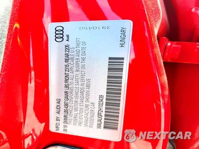 Zdjęcie 12 z 12 samochodu: 2017 AUDI A3 PREMIUM VIN:WAUAUGFF2H1023439 - miniatura