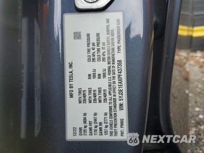 Zdjęcie 12 z 12 samochodu: 2023 TESLA MODEL 3 VIN:5YJ3E1EAXPF437358 - miniatura