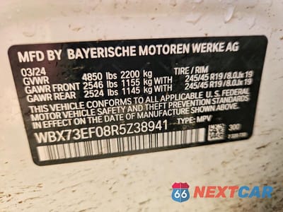 Zdjęcie 14 z 14 samochodu: 2024 BMW X1 XDRIVE28I VIN:WBX73EF08R5Z38941 - miniatura