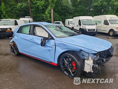 Czwarte zdjęcie samochodu z boku: 2026 HYUNDAI ELANTRA N BASE VIN:KMHLW4DKXTU036513 - miniatura