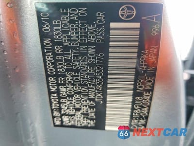 Zdjęcie 13 z 13 samochodu: 2010 TOYOTA YARIS BASE VIN:JTDKT4K35A5321776 - miniatura