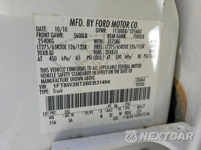 Zdjęcie 13 z 13 samochodu: 2011 FORD F350 SUPER DUTY VIN:1FT8W3BT2BEB31494 - miniatura