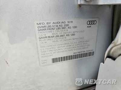 Zdjęcie 14 z 14 samochodu: 2020 AUDI Q3 PREMIUM VIN:WA1AECF38L1025343 - miniatura