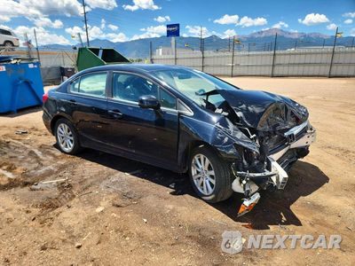 Czwarte zdjęcie samochodu z boku: 2012 HONDA CIVIC EX VIN:19XFB2F88CE347603 - miniatura