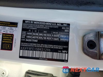 Zdjęcie 14 z 14 samochodu: 2025 MERCEDES-BENZ GLS 580 4MATIC VIN:4JGFF8FE1SB431296 - miniatura